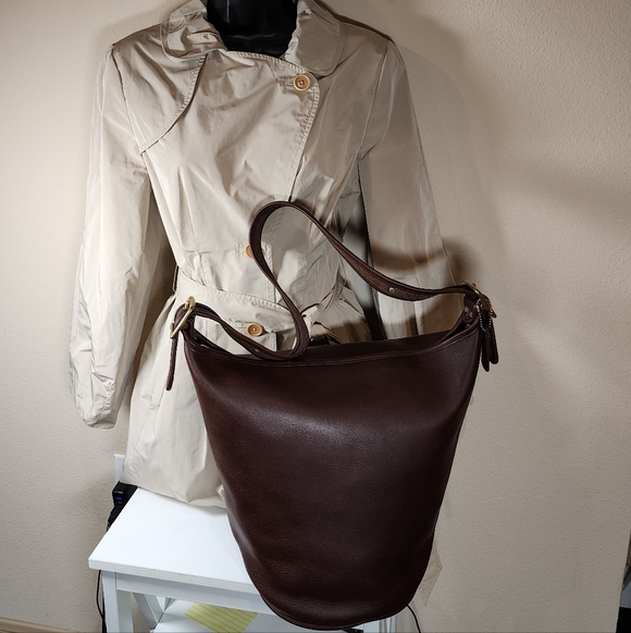 Vintage Coach Mahogany Duffle Sac #9085 - Picture 11 of 15